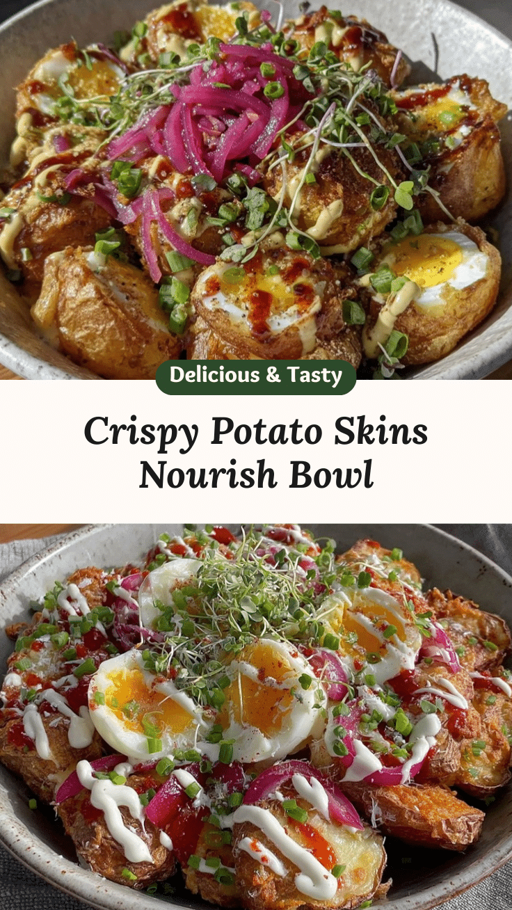 crispy potato skins nourish bowl recipe
