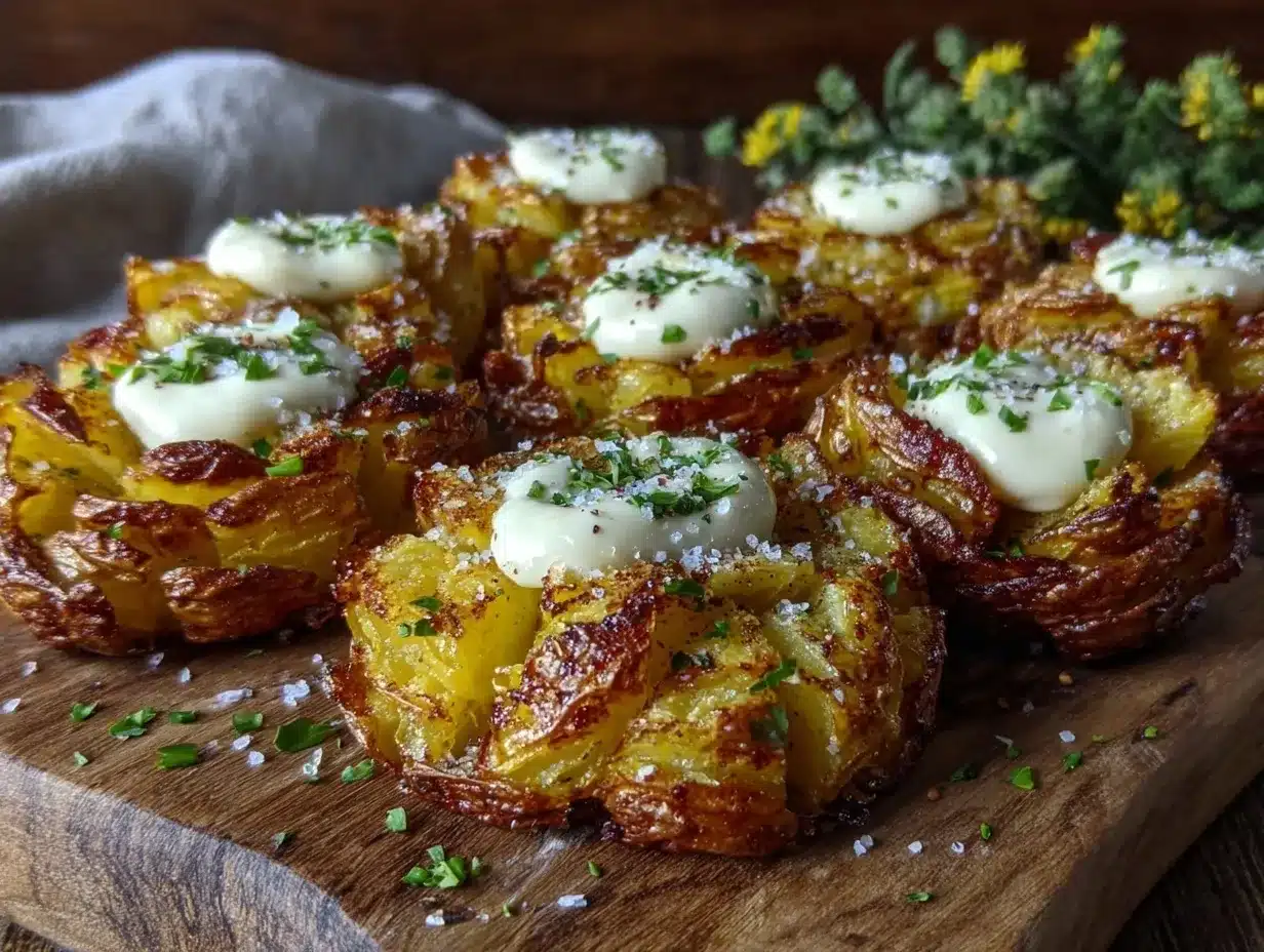 crispy smashed potatoes preparation steps
