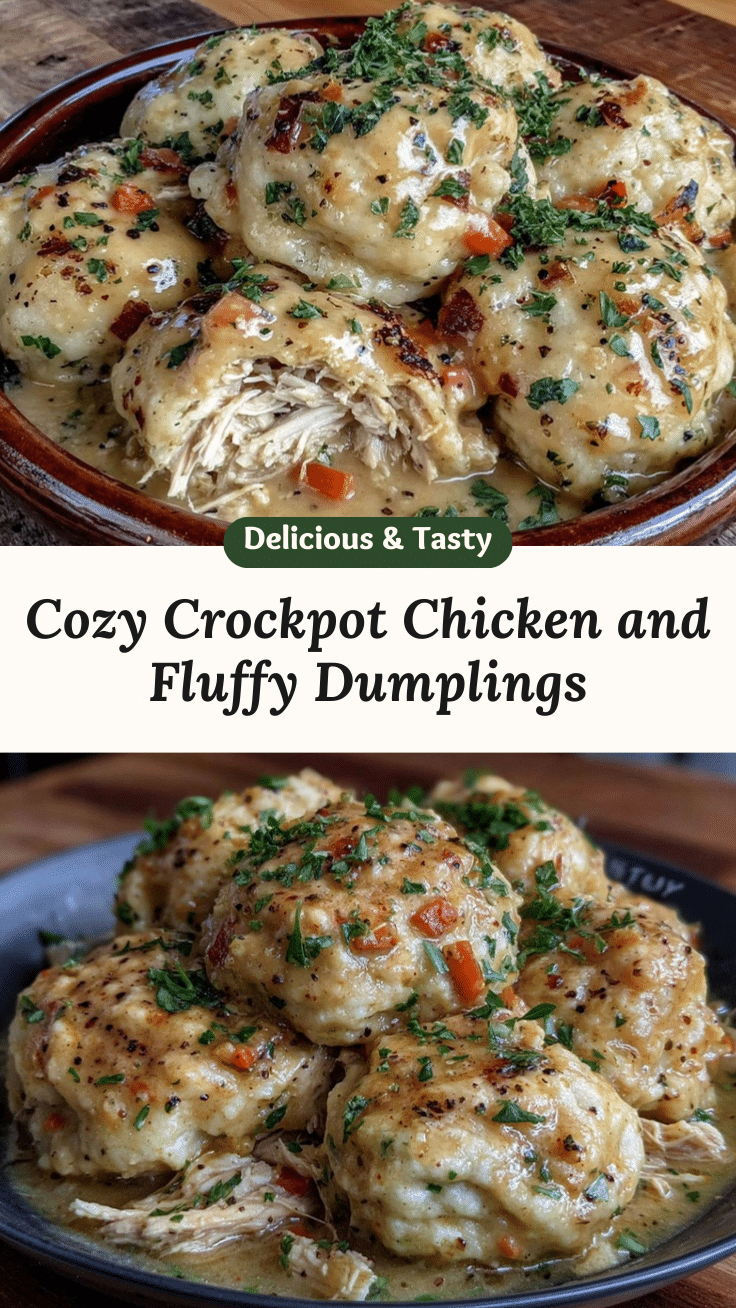 crockpot chicken and fluffy dumplings recipe