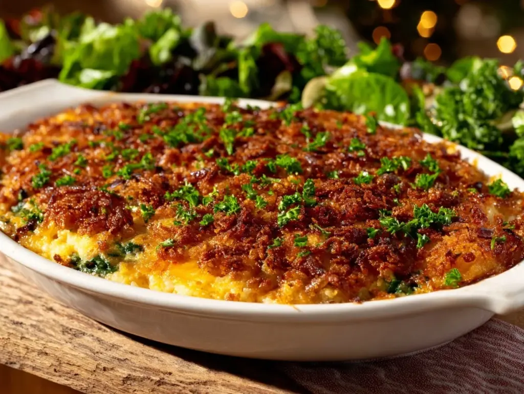 Crunchy Spinach Casserole - featured image