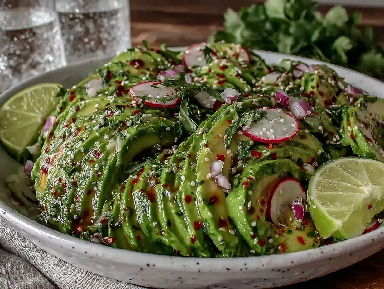 cucumber avocado salad preparation steps