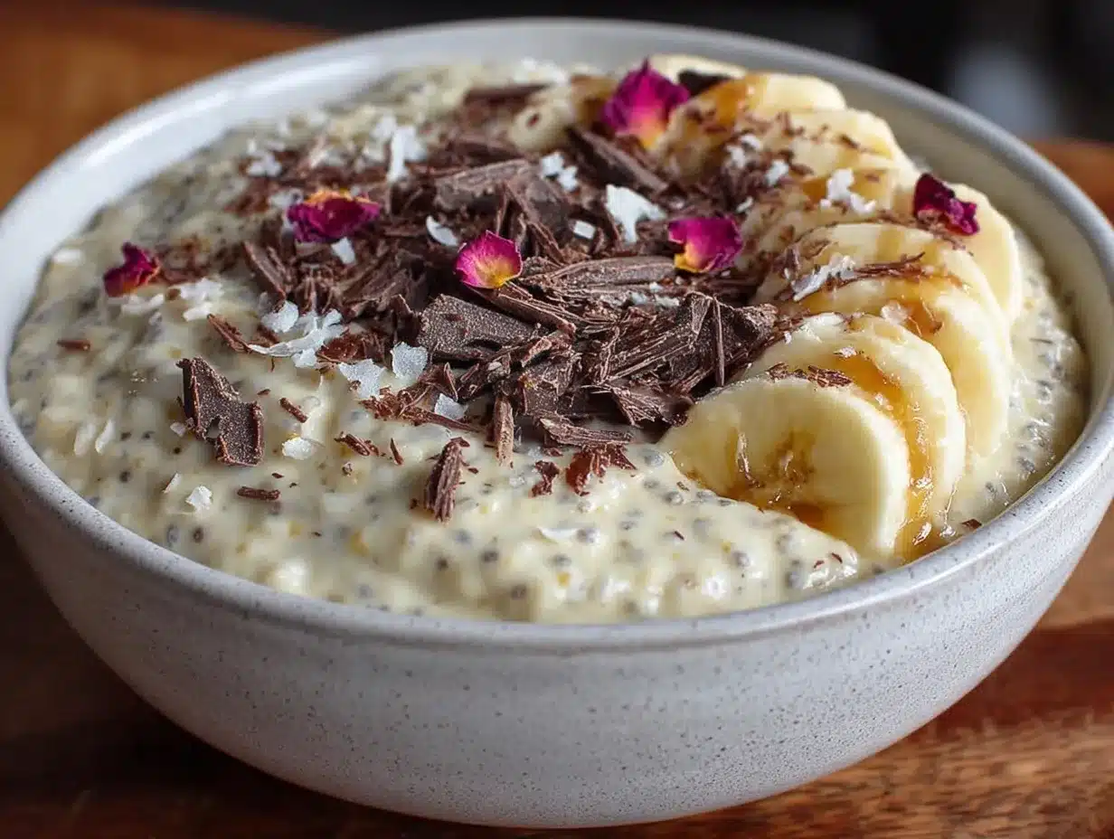 decadent valentines chia pudding bowl preparation steps