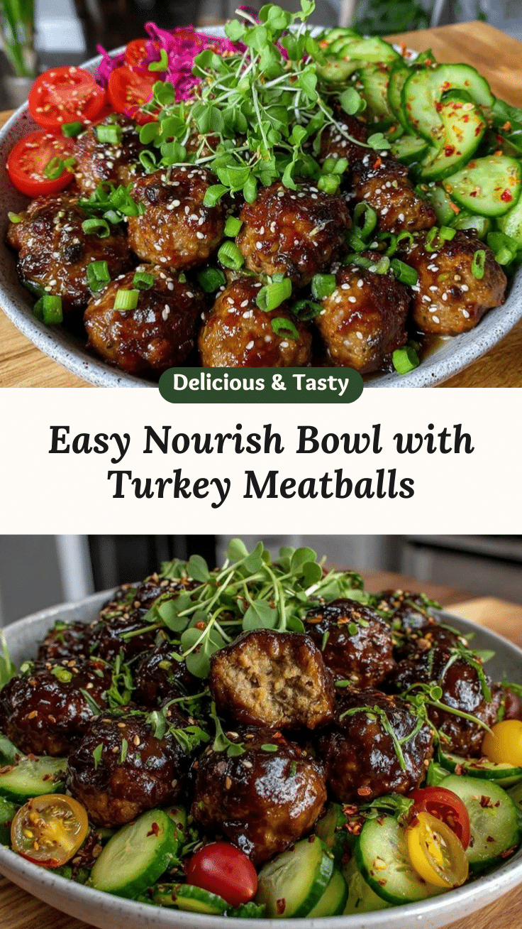 easy nourish bowl turkey meatballs recipe