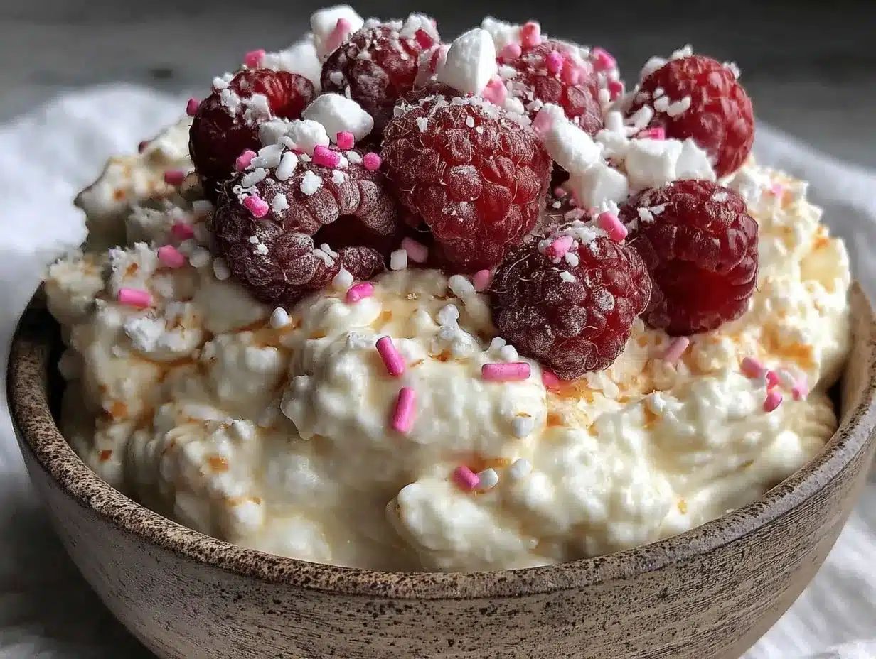 fresh creamy cottage cheese bowl preparation steps