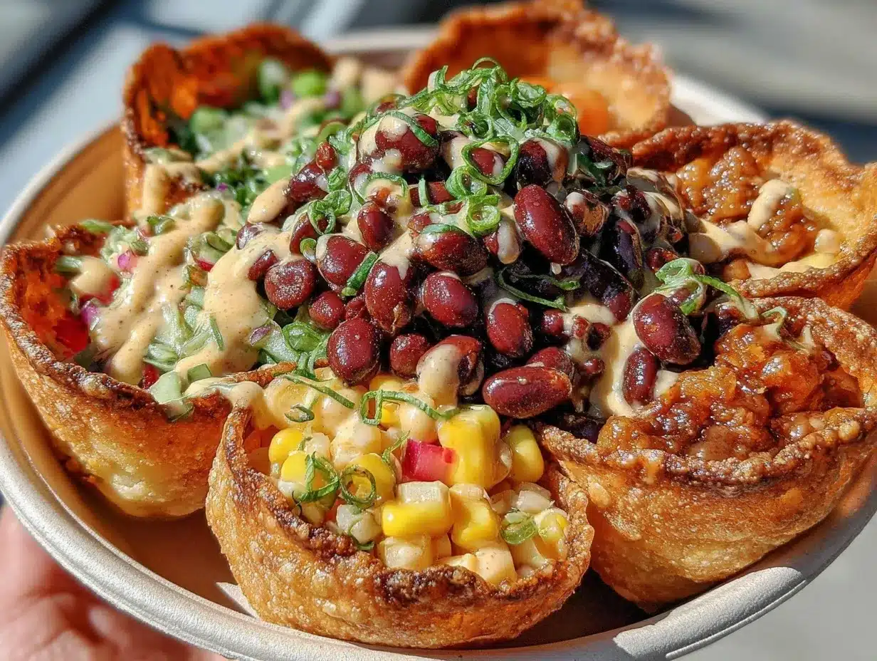 fresh ranch taco party bowl preparation steps