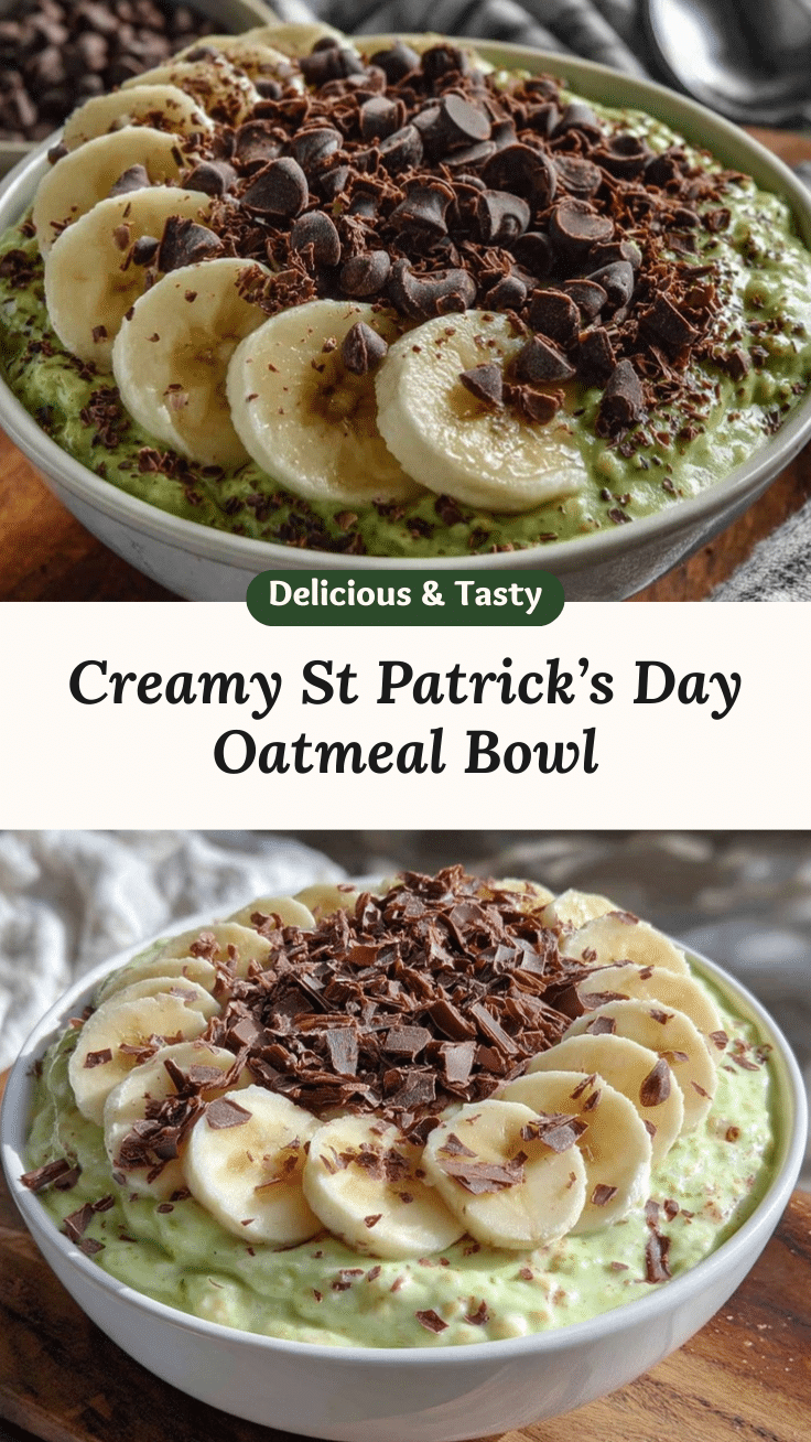 fresh st patricks day oatmeal bowl recipe
