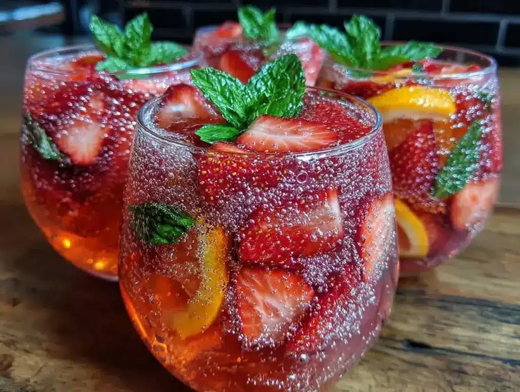 Fresh Strawberry Prosecco Sangria - featured image