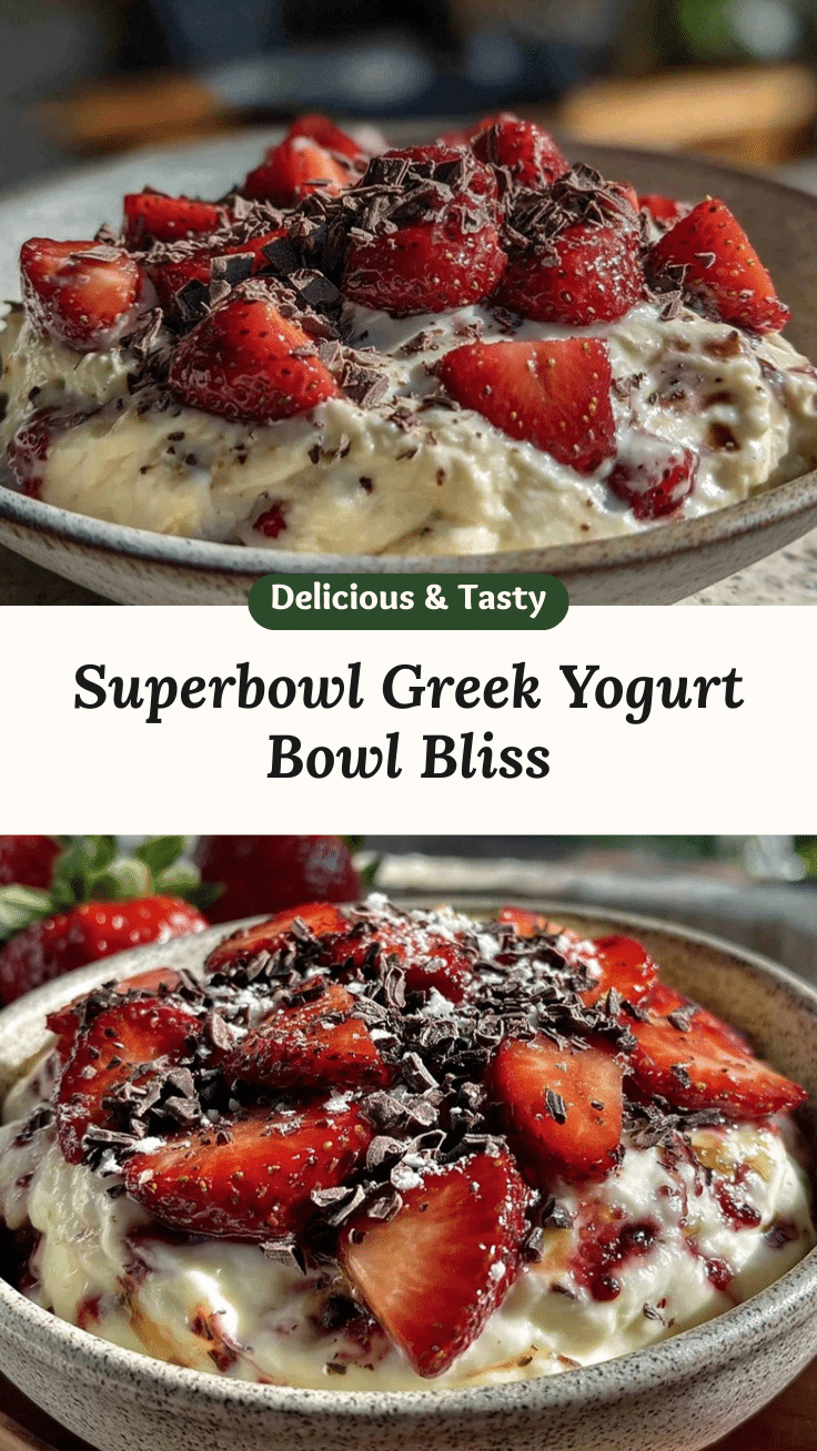 Fresh Superbowl Greek Yogurt Bowl Bliss recipe
