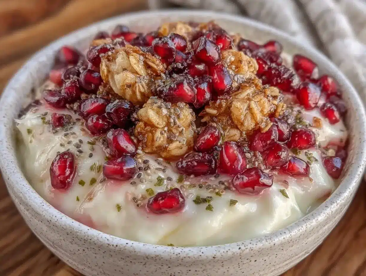 Fresh Valentines Breakfast Greek Yogurt Bowl preparation steps