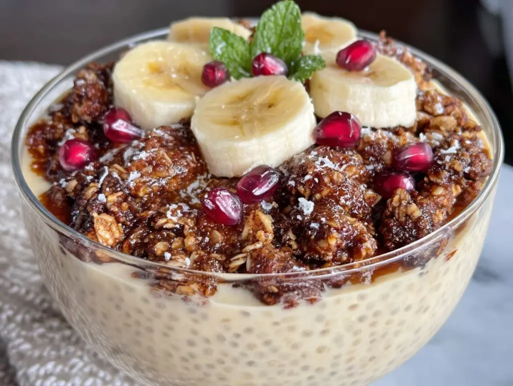 fresh valentines chia pudding bowl - featured image