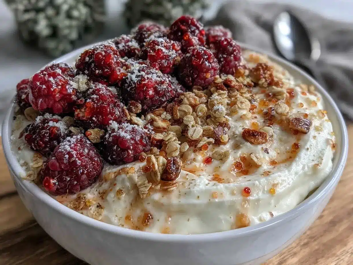 Fresh Valentines Greek Yogurt Bowl preparation steps
