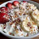 Fresh Valentines Strawberries Greek Yogurt Bowl - featured image