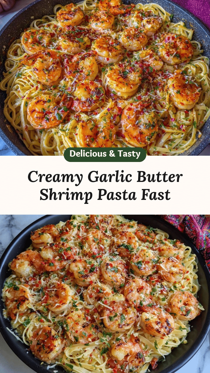 garlic butter shrimp pasta recipe