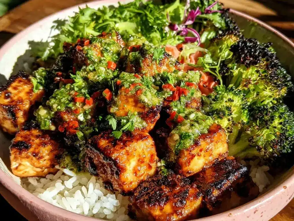 ginger garlic tofu - featured image