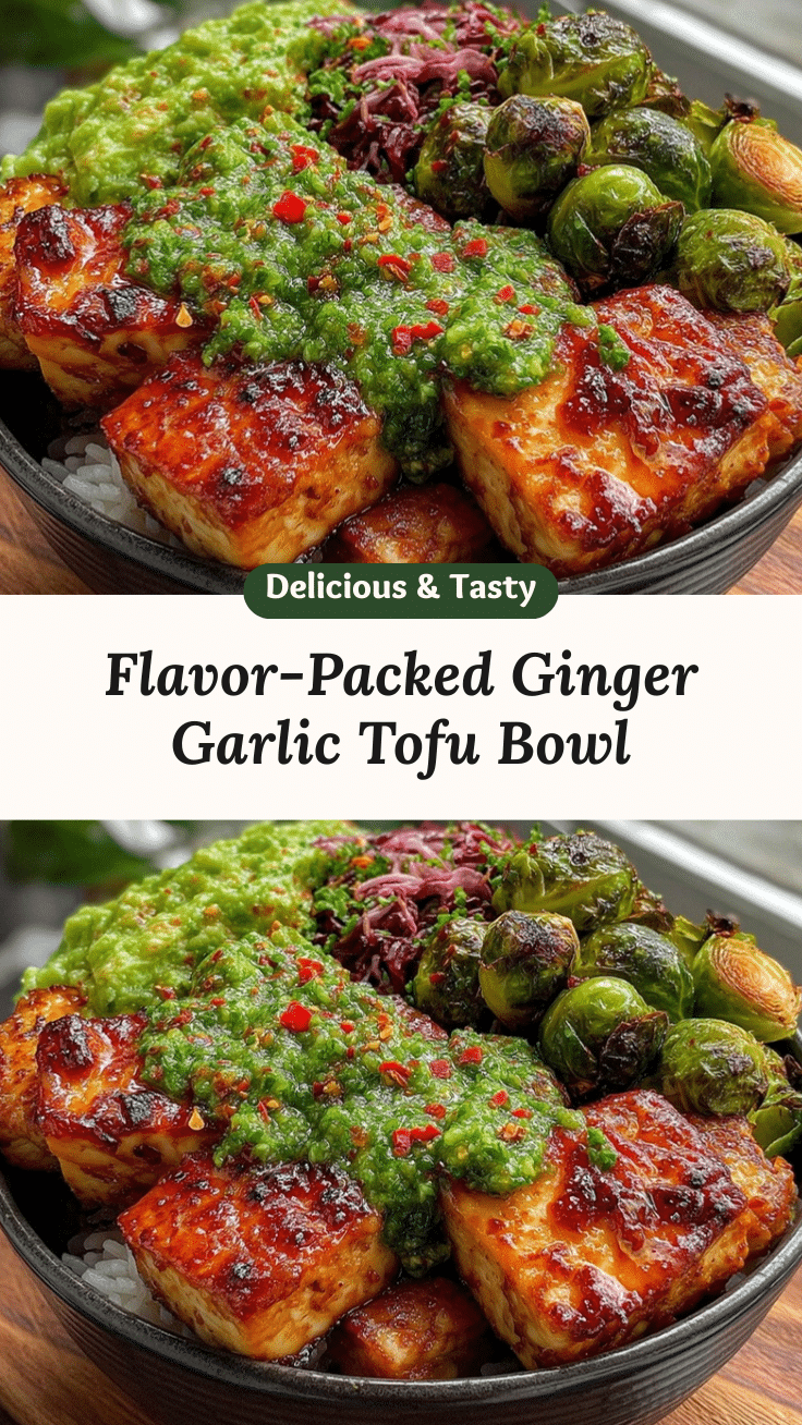 ginger garlic tofu bowl recipe