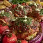 Greek chicken sheet pan dinner - featured image