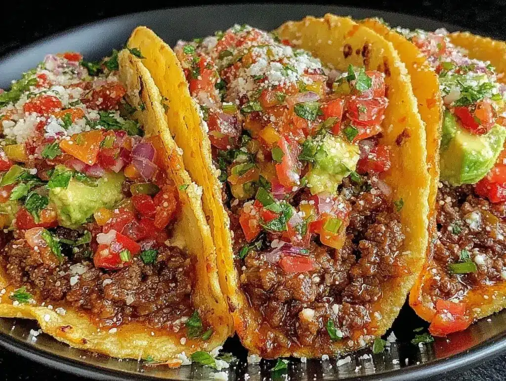 ground beef tacos - featured image