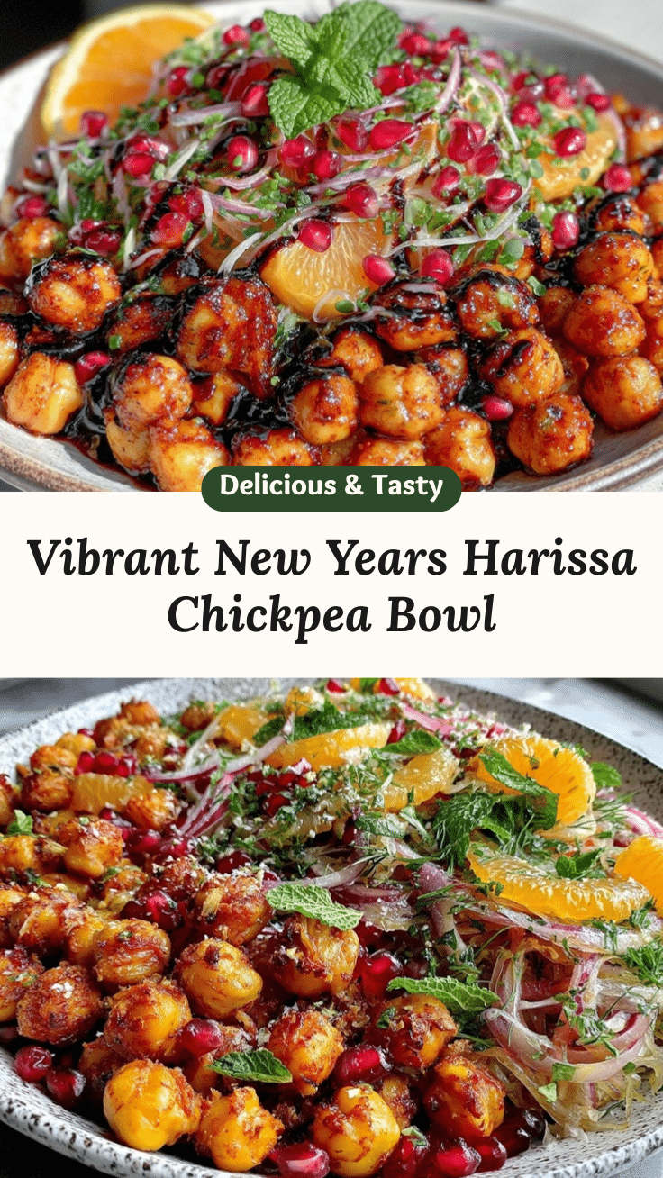 harissa chickpeas dinner bowl recipe