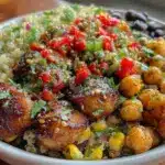 healthy superbowl snacks meal prep bowl - featured image