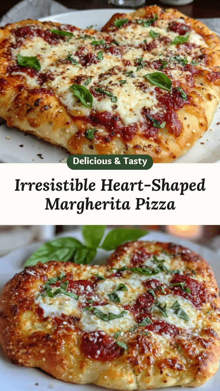 heart-shaped pizza Margherita recipe