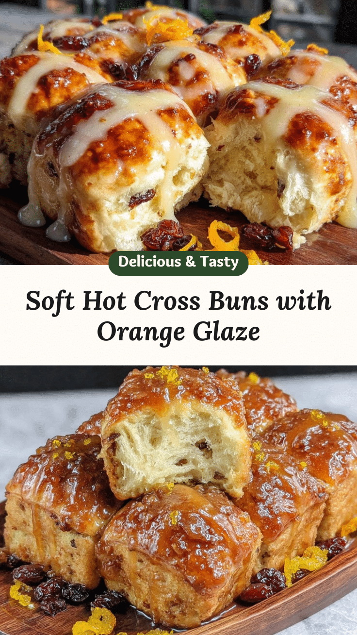 hot cross buns with orange glaze recipe