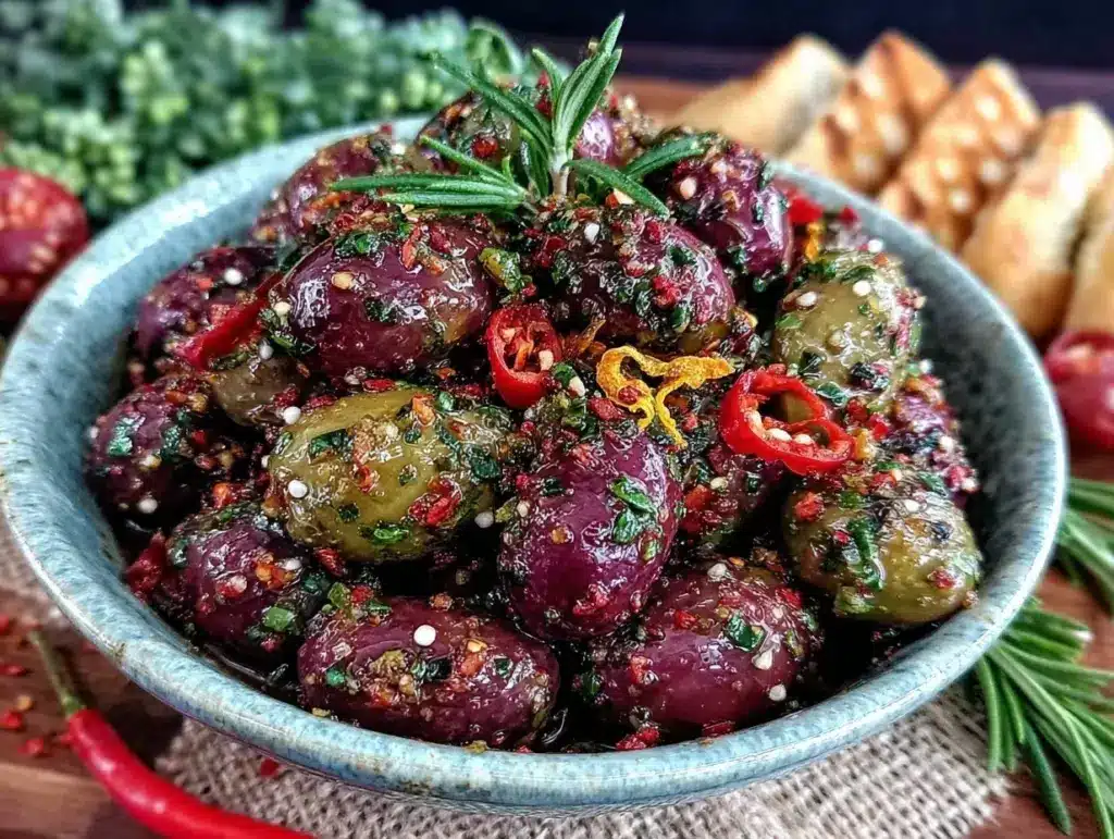 Italian marinated olives - featured image