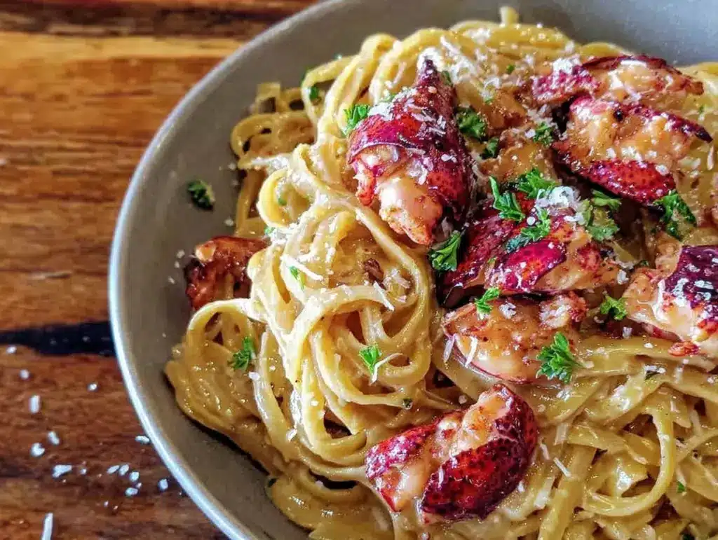 lobster pasta - featured image