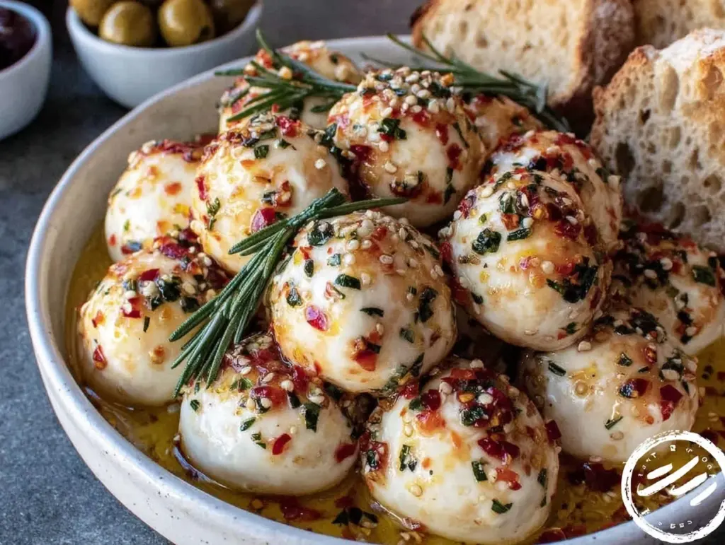 marinated mozzarella - featured image