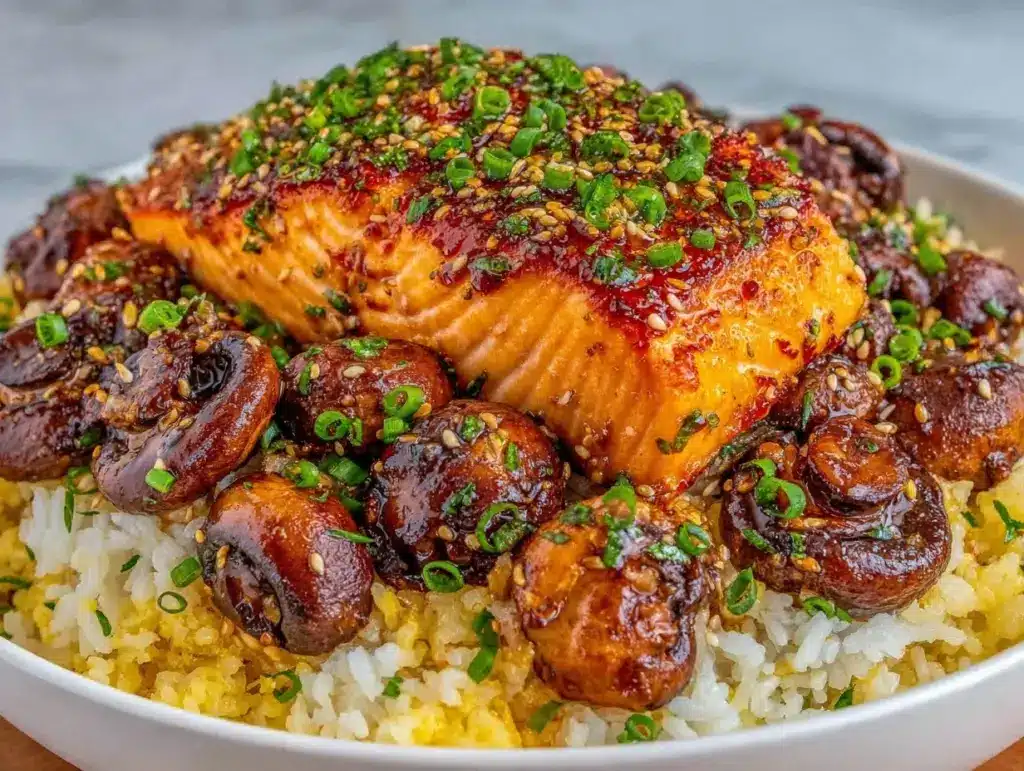 miso-glazed salmon dinner bowl - featured image