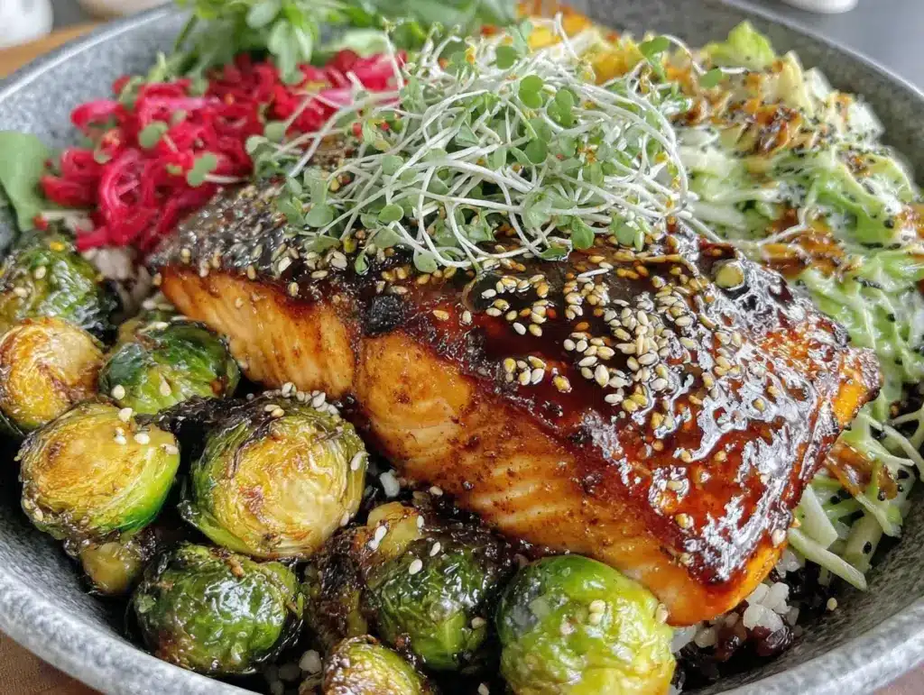 miso-glazed salmon nourish bowl - featured image