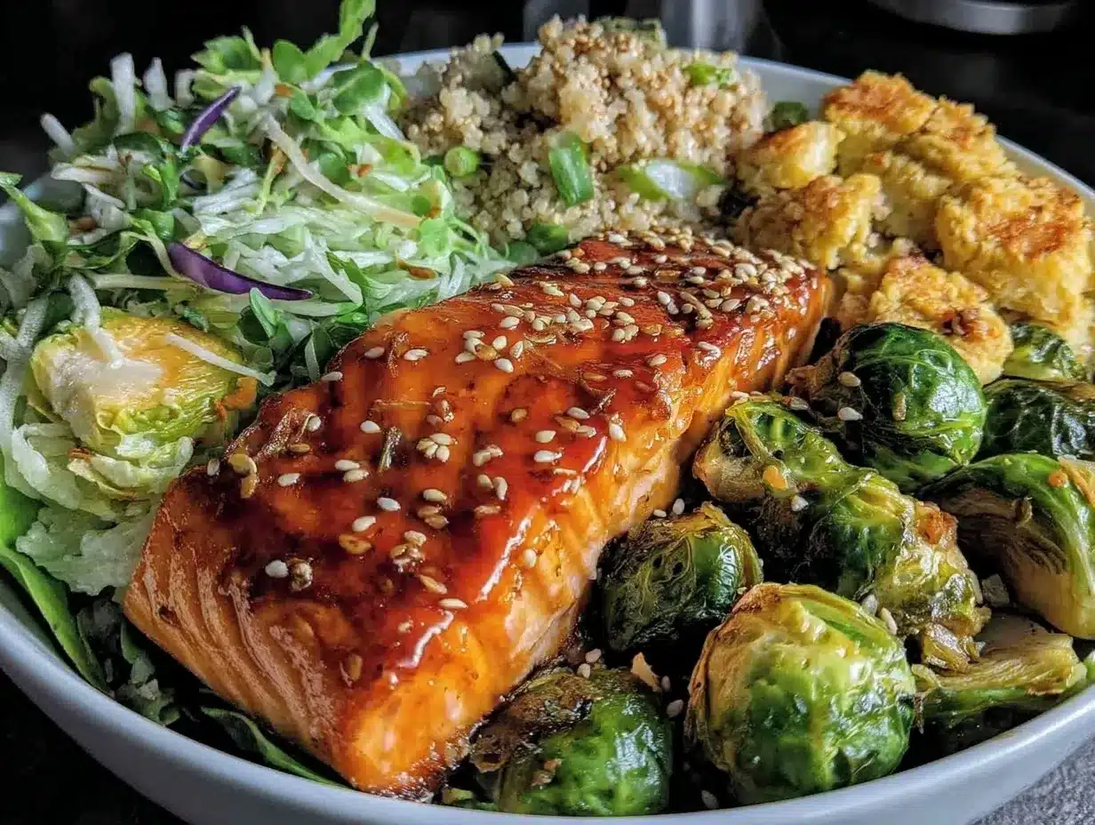 miso-glazed salmon nourish bowl preparation steps