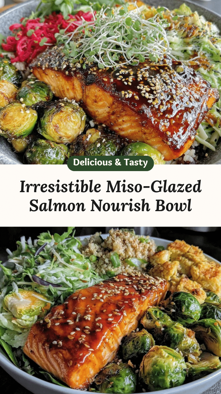 miso-glazed salmon nourish bowl recipe