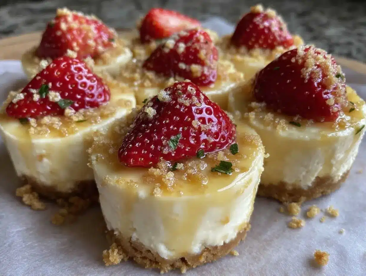 no-bake strawberry cheesecake bites preparation steps