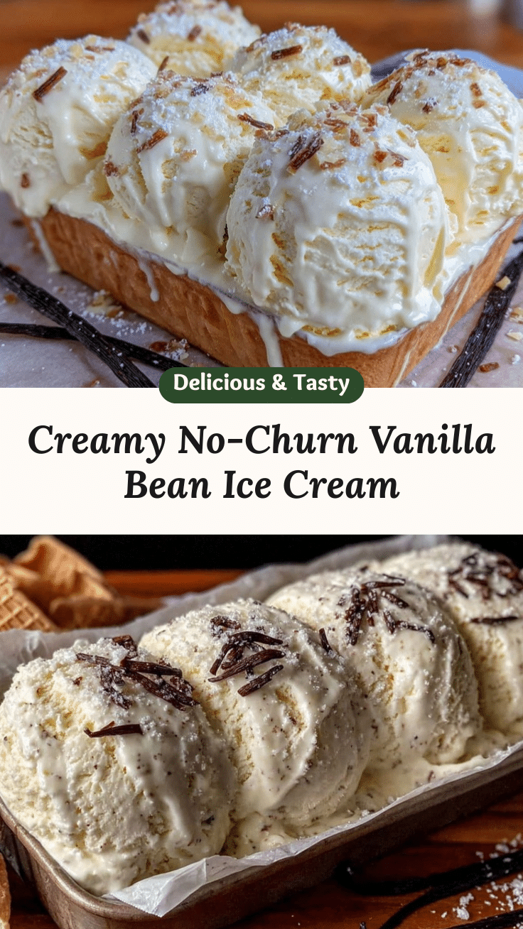 no-churn vanilla bean ice cream recipe