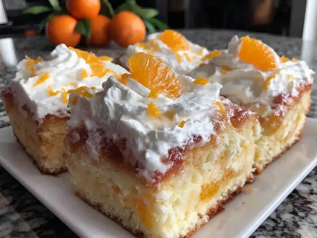 Orange Creamsicle Poke Cake - featured image