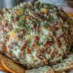 pineapple pecan cheese ball - featured image