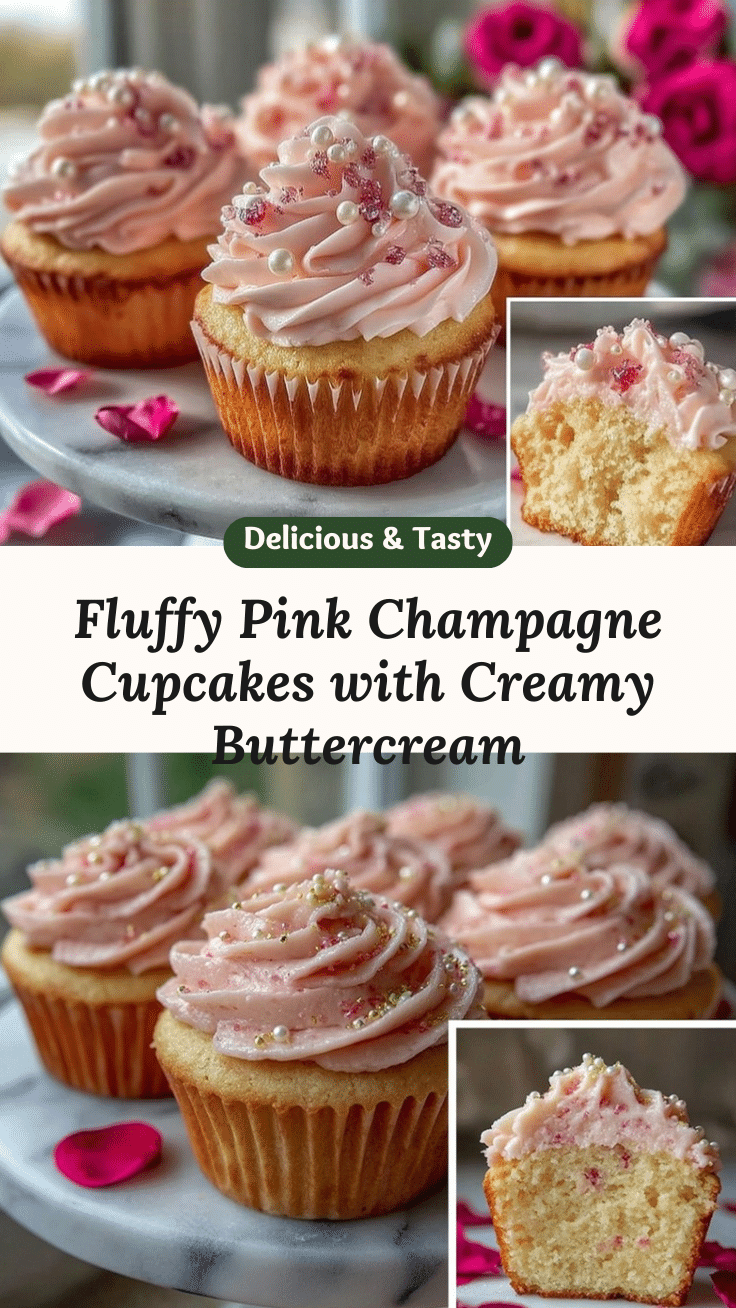 pink champagne cupcakes recipe