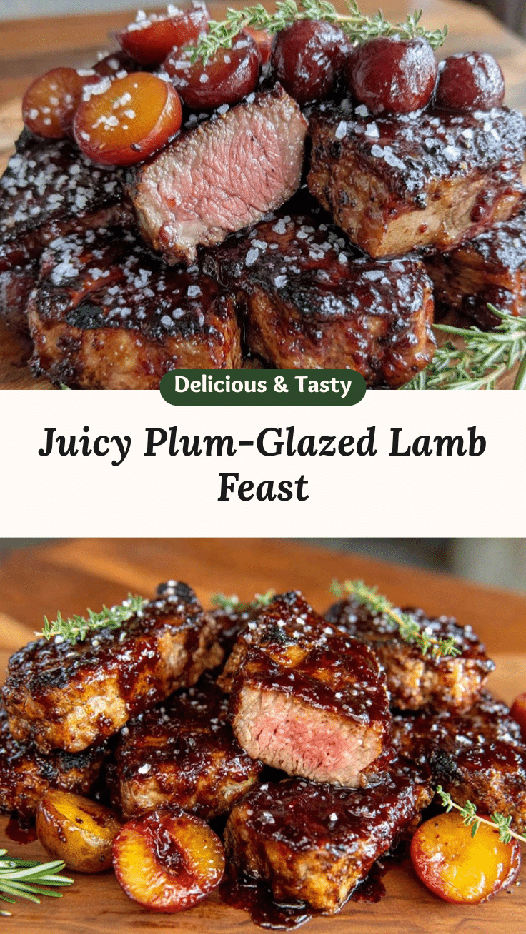 plum-glazed lamb chops recipe
