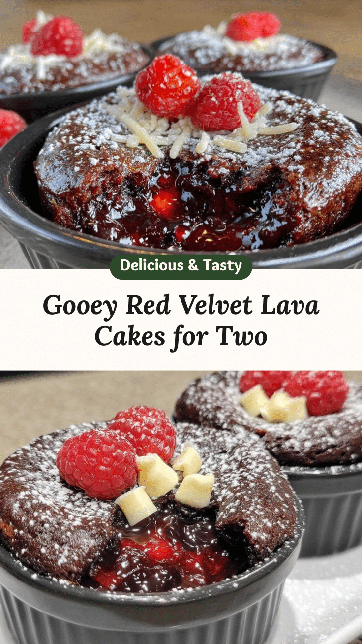 Red Velvet Lava Cakes recipe