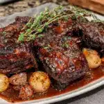 red wine braised short ribs - featured image
