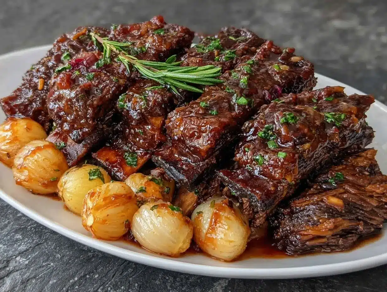red wine braised short ribs preparation steps
