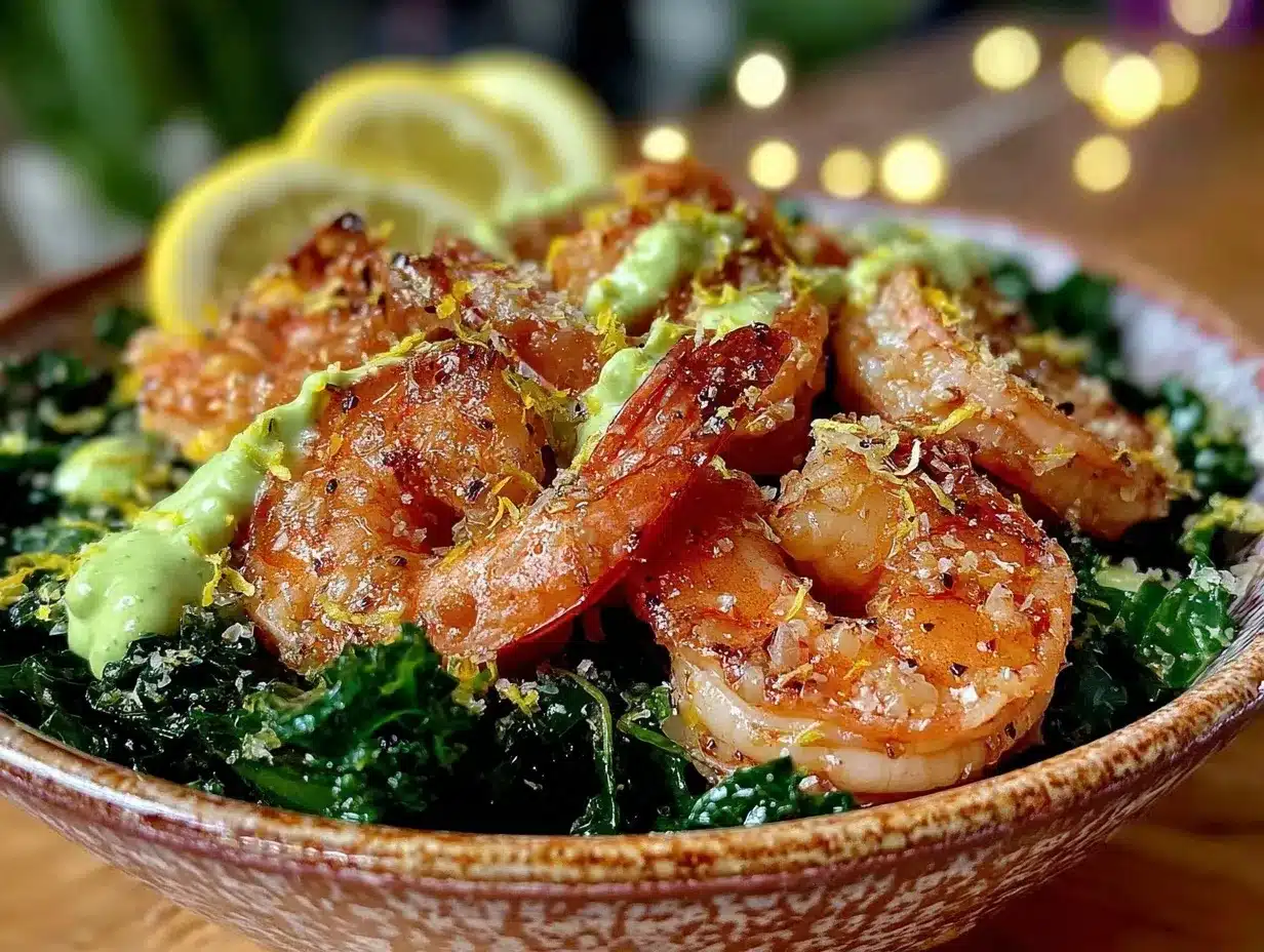 shrimp scampi dinner bowl preparation steps