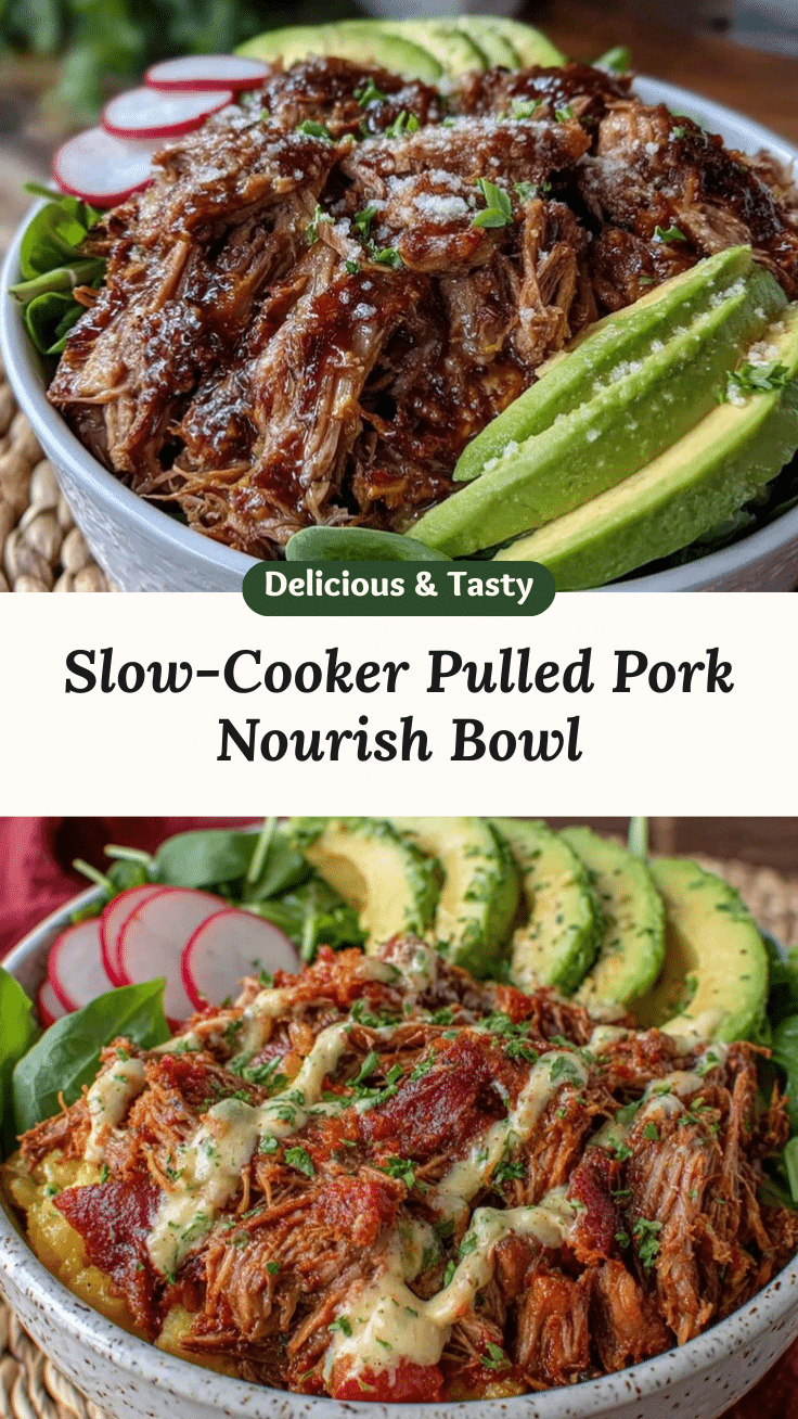 slow-cooker pulled pork nourish bowl recipe