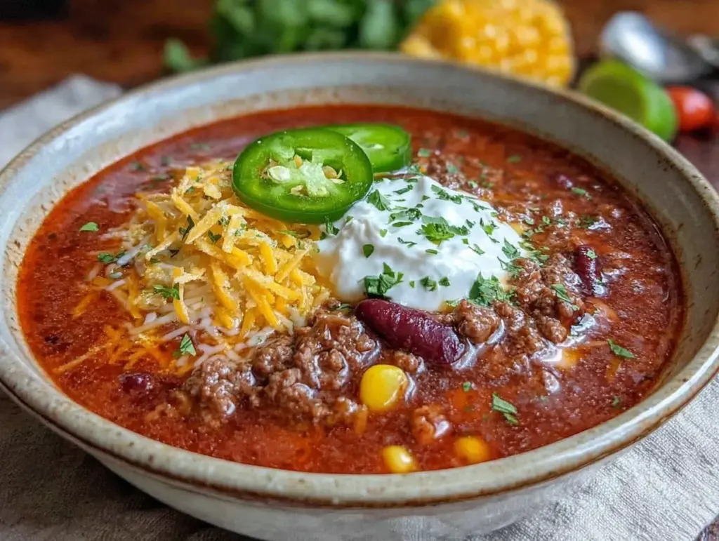 Slow Cooker Taco Soup - featured image