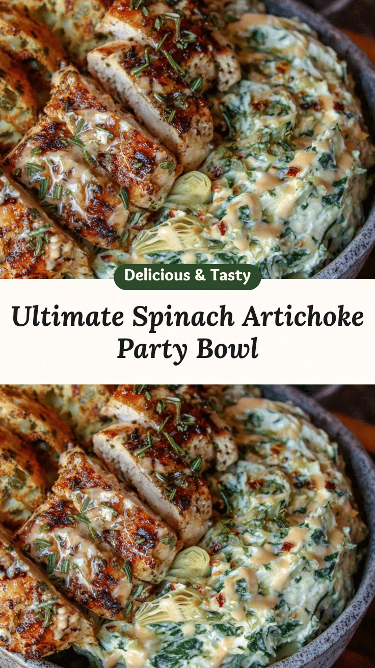 spinach-artichoke party bowl recipe
