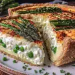 spring vegetable quiche - featured image