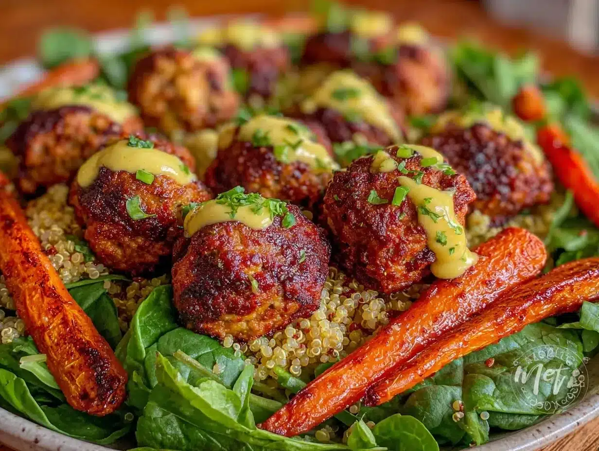 st patrick’s day nourish bowl turkey meatballs preparation steps