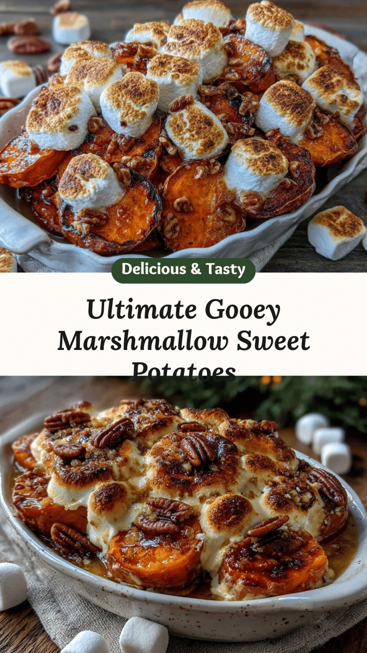 sweet potatoes with marshmallows and pecans recipe