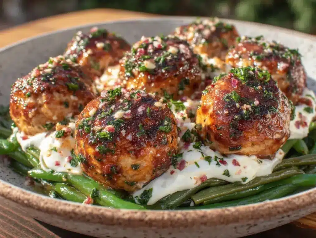 turkey meatball bowl - featured image