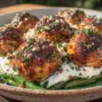 turkey meatball bowl - featured image